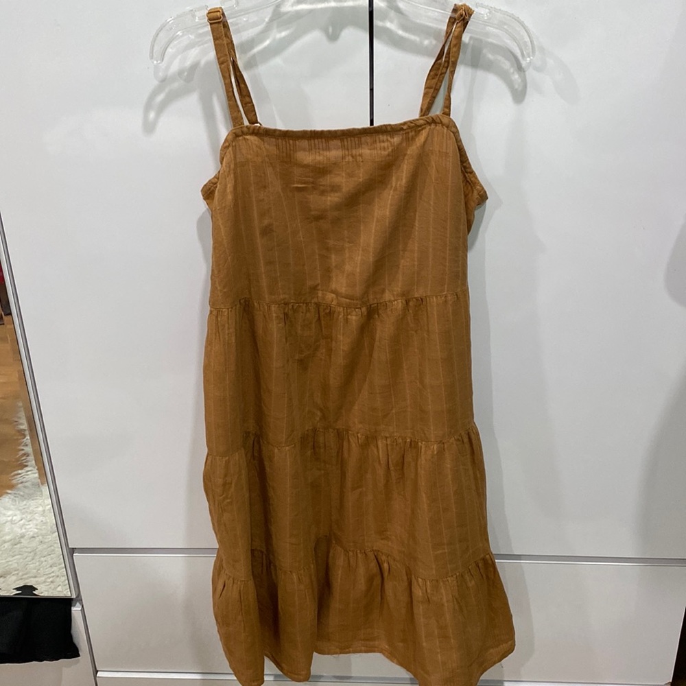Light brown babydoll dress
